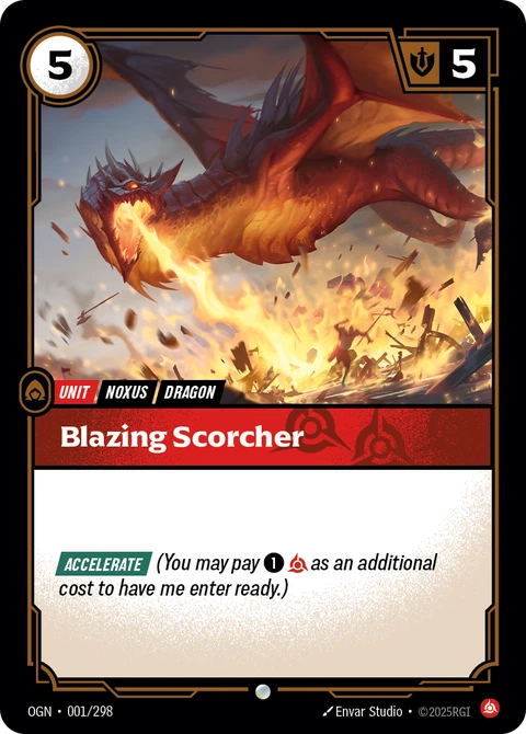 Blazing Scorcher - Riftbound card