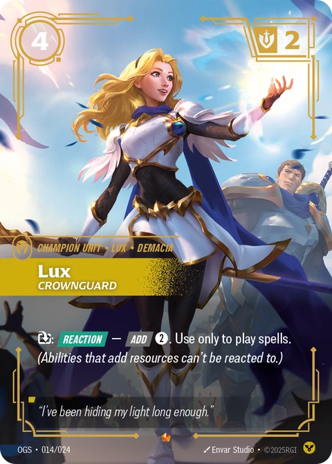 Lux, Crownguard - Riftbound card