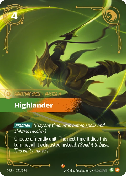 Highlander - Riftbound card