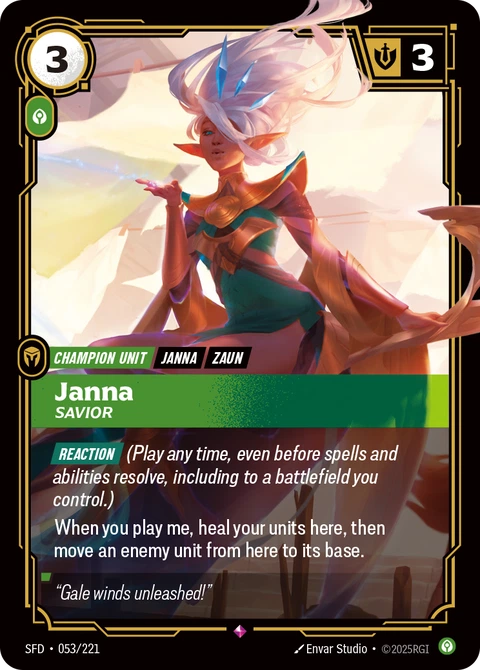 Janna, Savior, Riftbound Legend