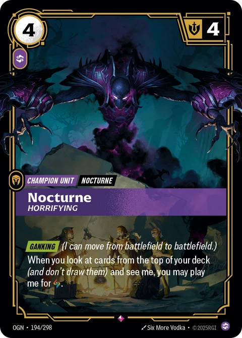 Nocturne, Horrifying - Riftbound card