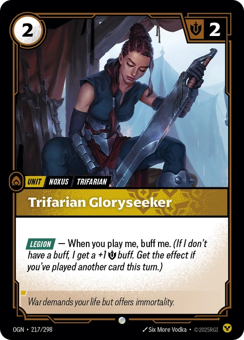 Trifarian Gloryseeker - Riftbound card