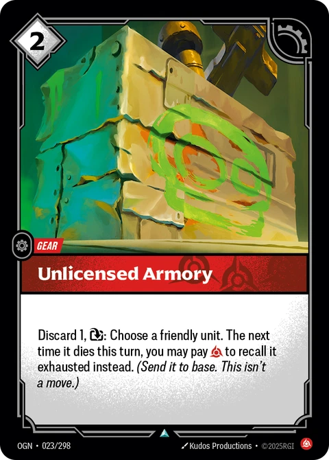 Unlicensed Armory - Riftbound card