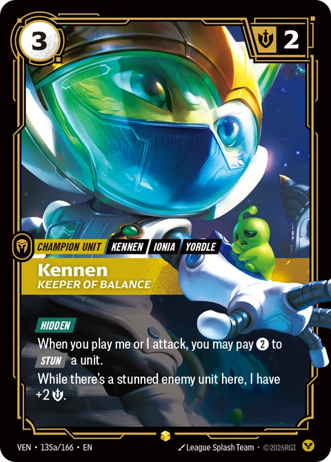Kennen, Keeper of Balance - Riftbound card