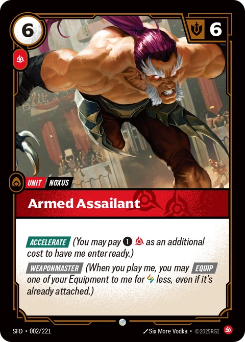 Armed Assailant - Riftbound card