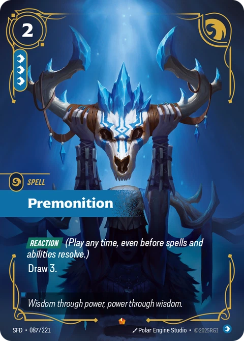 Premonition - Riftbound card