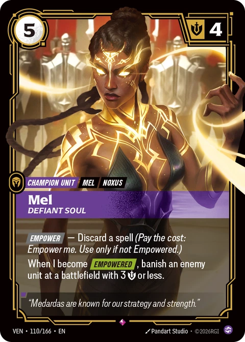 Mel, Defiant Soul - Riftbound card