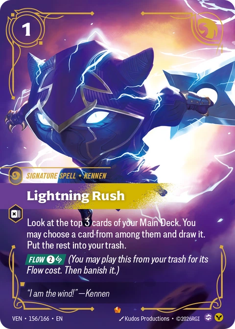 Lightning Rush - Riftbound card