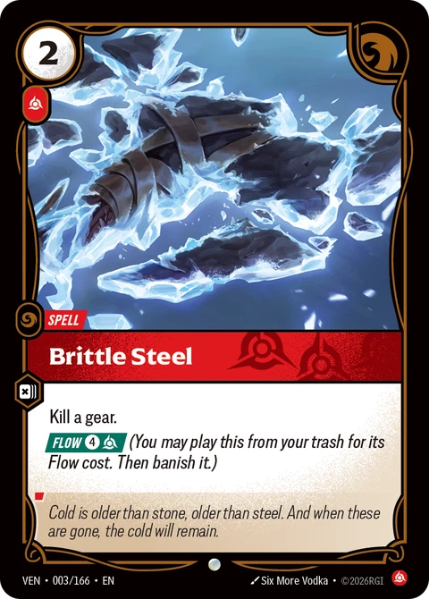 Brittle Steel - Riftbound card