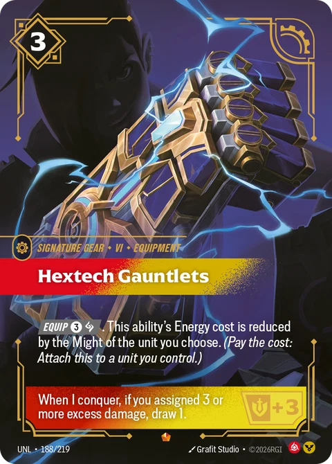 Hextech Gauntlets - Riftbound card