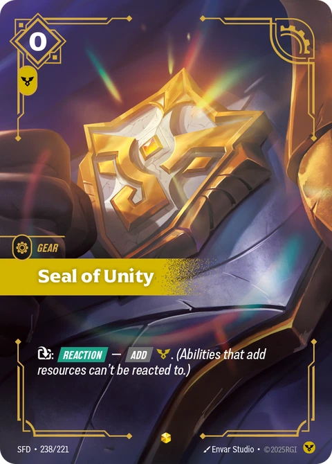 Seal of Unity - Riftbound card