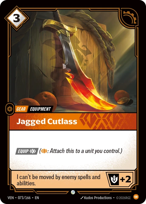 Jagged Cutlass - Riftbound card