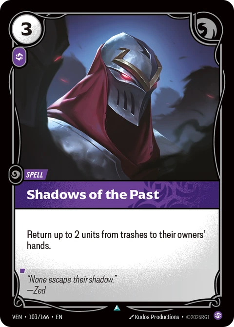 Shadows of the Past - Riftbound card