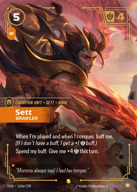 Sett, Brawler - Riftbound card