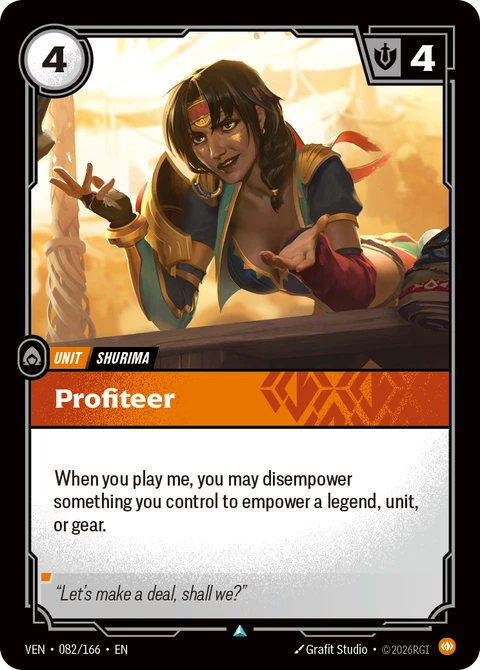 Profiteer - Riftbound card