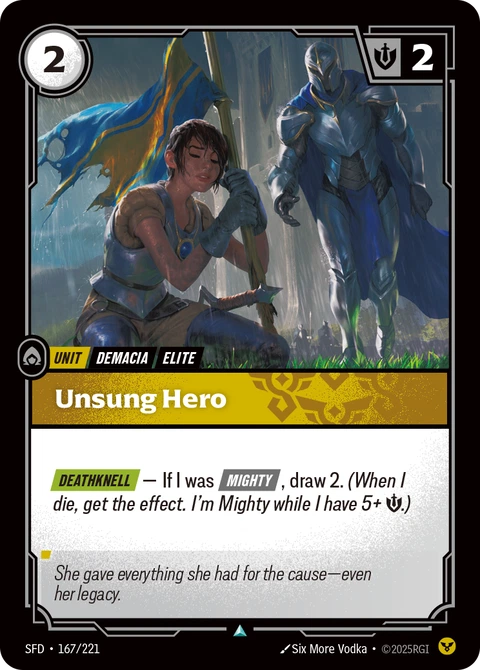 Unsung Hero - Riftbound card