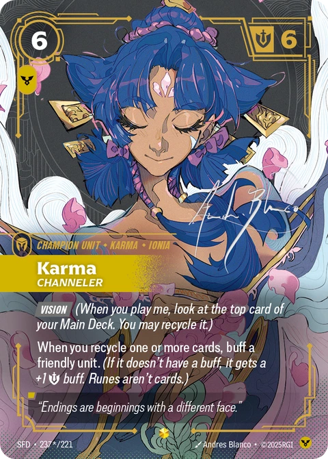 Karma, Channeler - Riftbound card