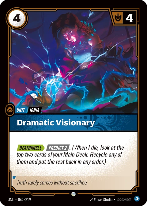 Dramatic Visionary - Riftbound card