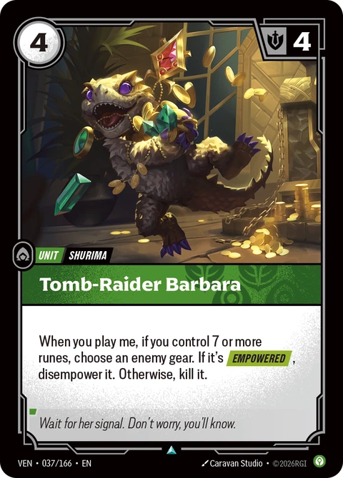 Tomb-Raider Barbara - Riftbound card