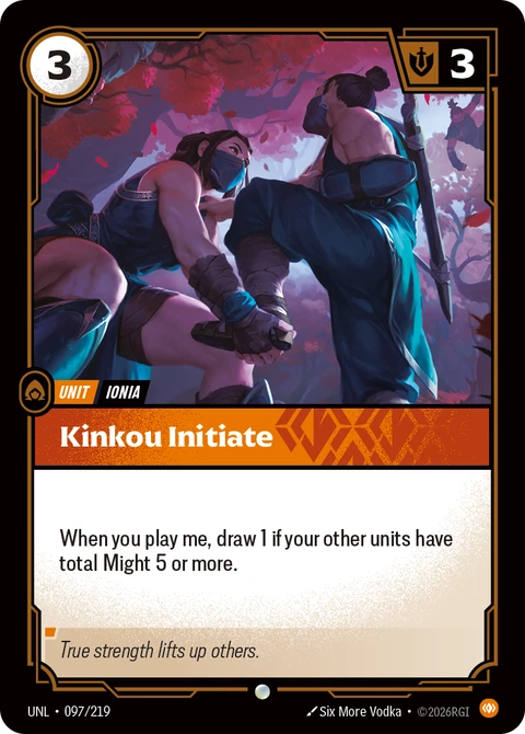 Kinkou Initiate - Riftbound card