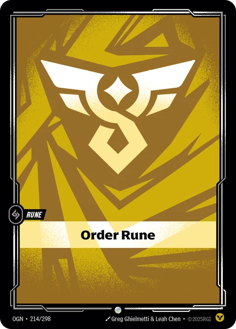 Order Rune - Riftbound card