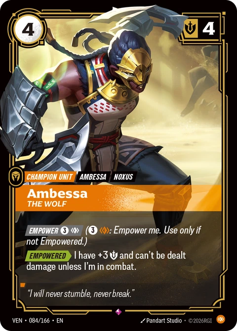 Ambessa, The Wolf - Riftbound card