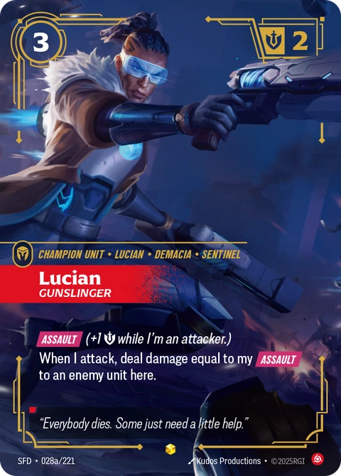 Lucian, Gunslinger - Riftbound card