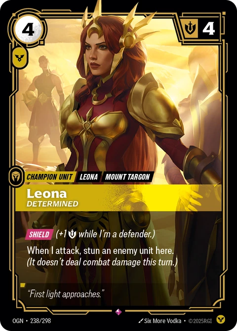 Leona, Determined - Riftbound card
