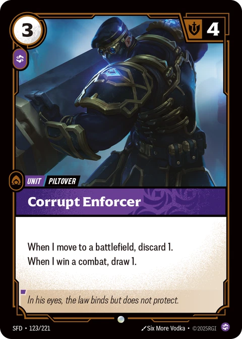 Corrupt Enforcer - Riftbound card