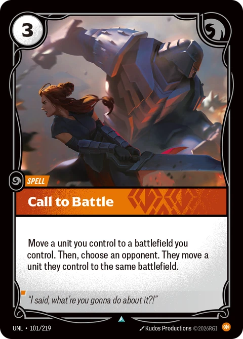 Call to Battle - Riftbound card