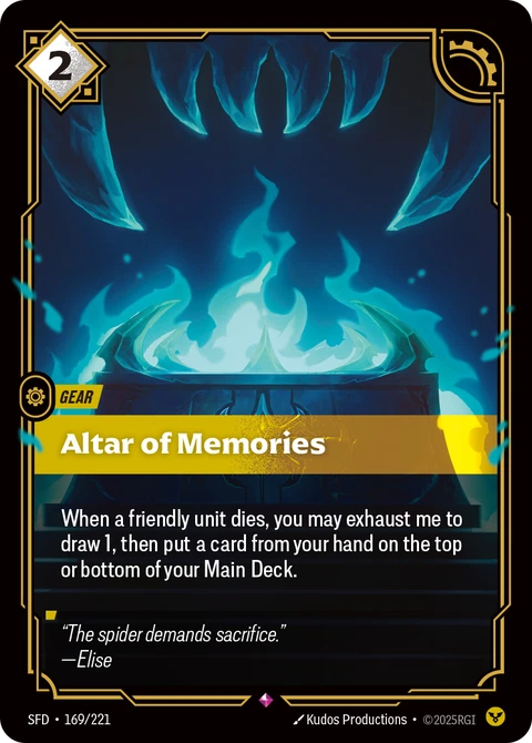 Altar of Memories - Riftbound card