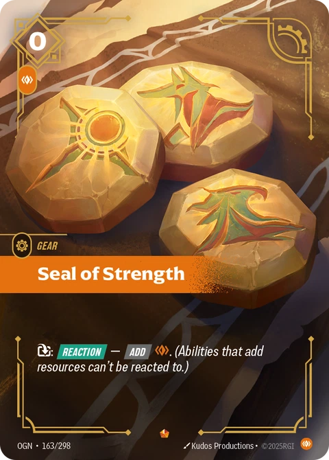 Seal of Strength - Riftbound card
