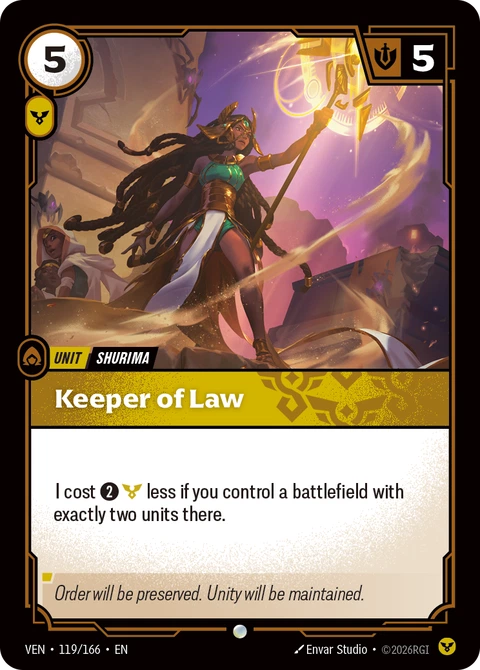 Keeper of Law - Riftbound card