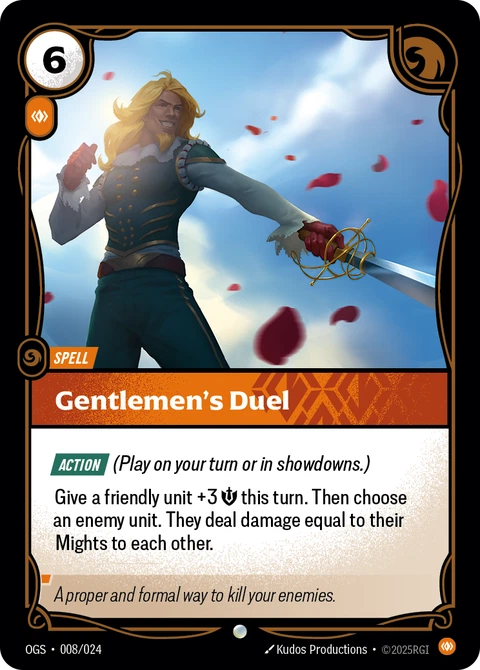 Gentlemen's Duel - Riftbound card