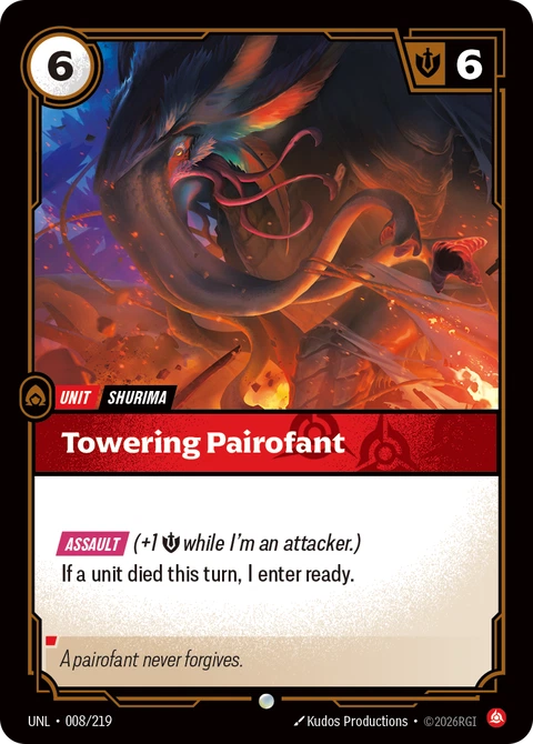 Towering Pairofant - Riftbound card