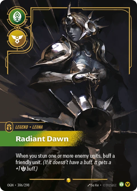 Leona, Radiant Dawn - Riftbound card