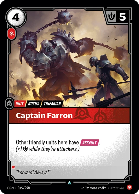 Captain Farron - Riftbound card
