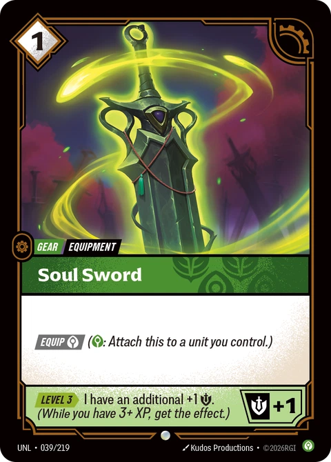 Soul Sword - Riftbound card