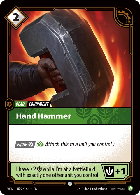 Hand Hammer - Riftbound card
