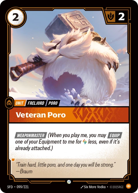 Veteran Poro - Riftbound card