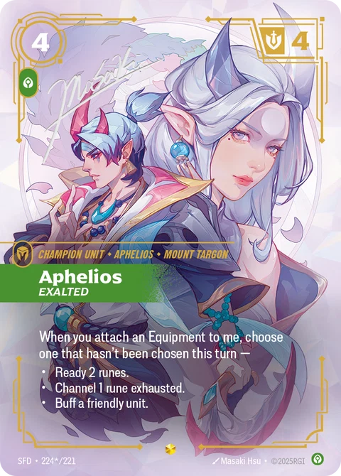 Aphelios, Exalted - Riftbound card