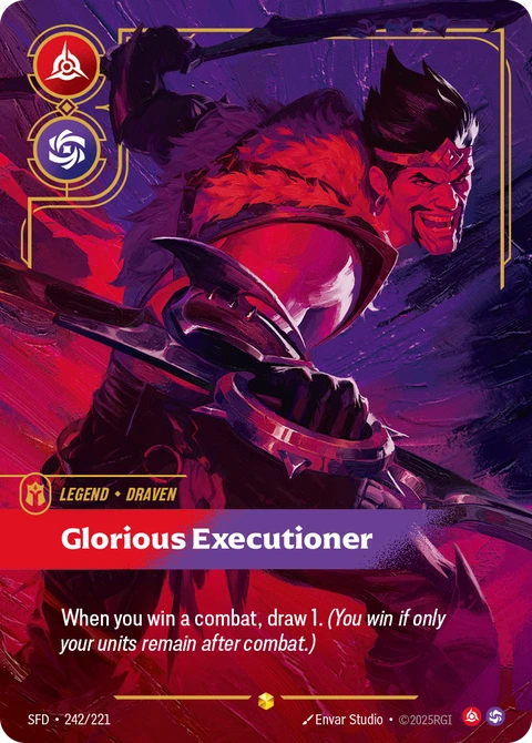 Draven, Glorious Executioner - Riftbound card
