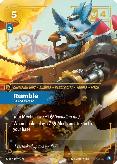 Rumble, Scrapper - Riftbound card