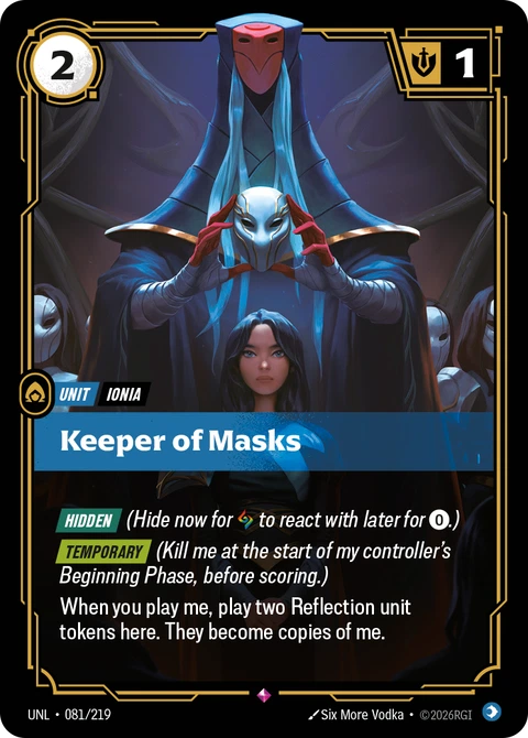 Keeper of Masks - Riftbound card