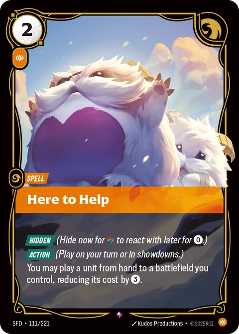 Here to Help - Riftbound card
