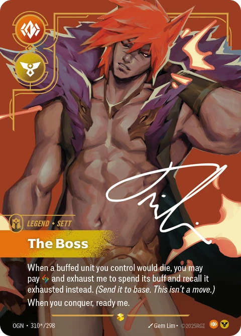 Sett, The Boss - Riftbound card