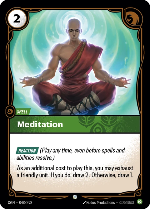 Meditation - Riftbound card