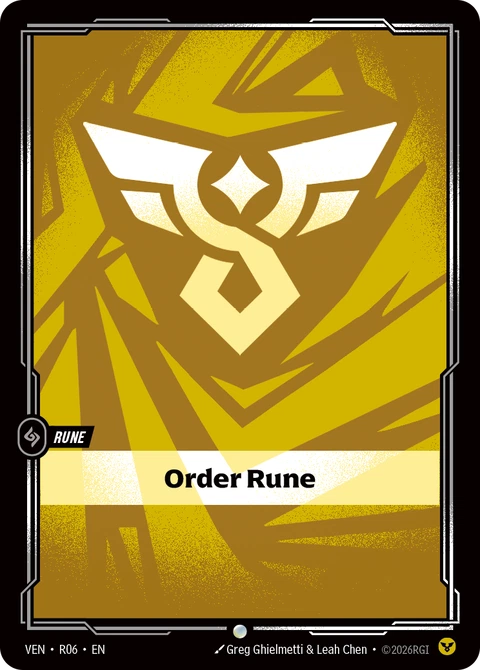 Order Rune - Riftbound card