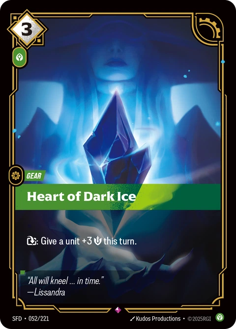 Heart of Dark Ice - Riftbound card