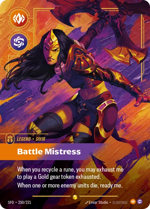 Sivir, Battle Mistress - Riftbound card